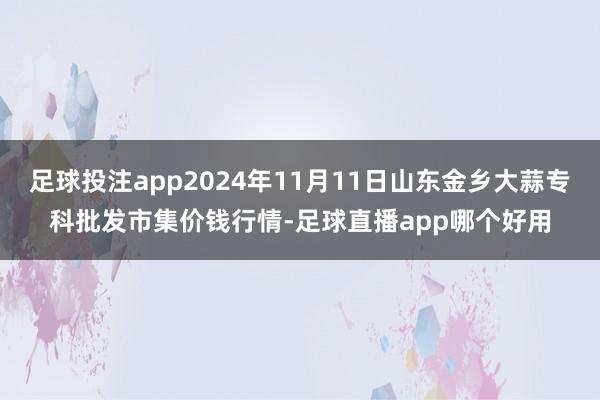 足球投注app2024年11月11日山东金乡大蒜专科批发市集价钱行情-足球直播app哪个好用